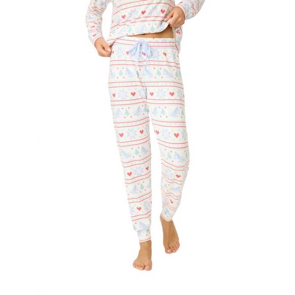 NEW PJ SALVAGE après all day jammie pant in snowflake - Picture 1 of 3